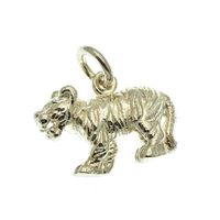 Silver pendant of a tiger