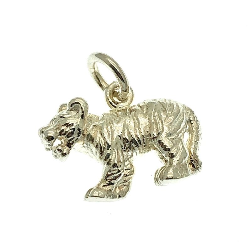Image 1 of Silver pendant of a tiger