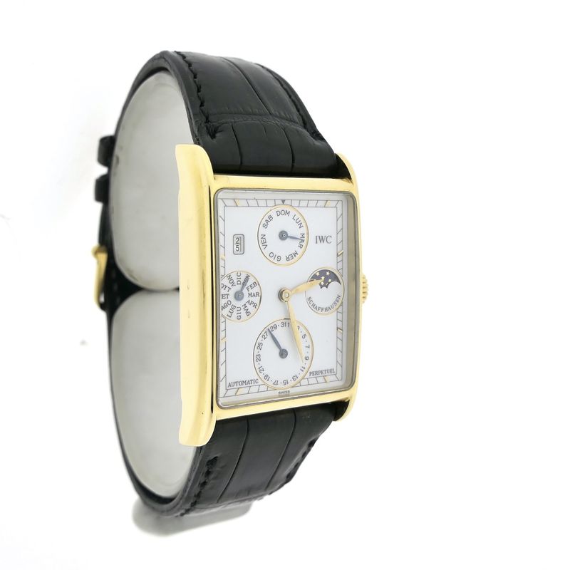 Image 3 of IWC Novecento Perpetual Calendar Moonphase IW3545; 18k. Gold men's watch