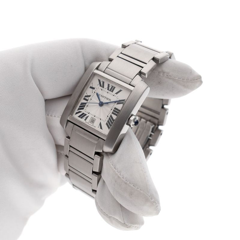 Image 11 of Cartier Tank Française 2302; Automatic unisex watch