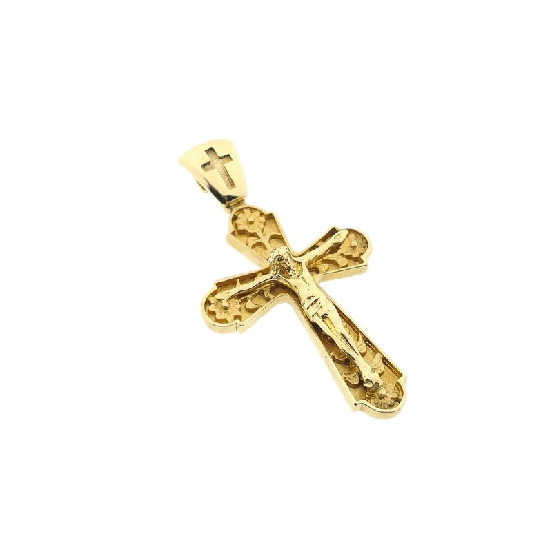 Image 9 of Gold pendant of a cross with corpus