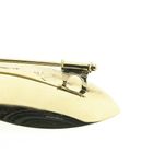 Image 7 of Two-tone gold brooch of a leaf with pearl