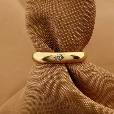 Image 2 of 18K Bicolor Gold Ring with Zirconia