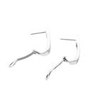 Image 5 of White Gold Earrings with Diamonds; approx. 0.96 ct.