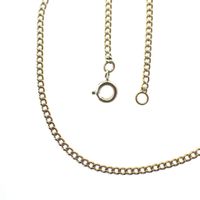 Gold gourmet link chain | 52 cm