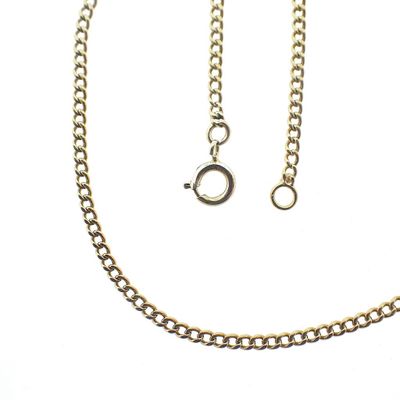 Image 1 of Gold gourmet link chain | 52 cm