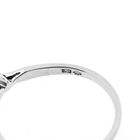Image 8 of White gold solitaire ring with diamond | 0.06 ct.