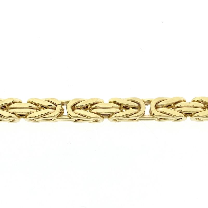 Image 7 of Gold square king chain | 70 cm