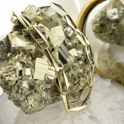 Image 2 of Gold closed for ever bracelet | 21 cm