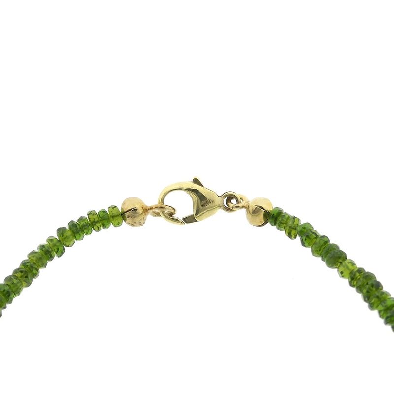 Image 4 of Peridot beaded bracelet with gold clasp | 20.5 cm