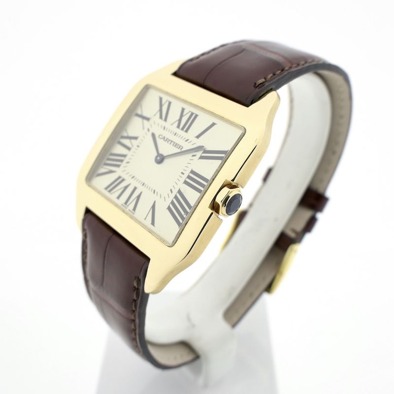 Image 2 of Cartier Santos Dumont; 18k gold watch