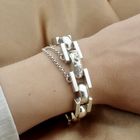 Image 2 of Silver Buddha to Buddha bracelet; Batul | 19 cm