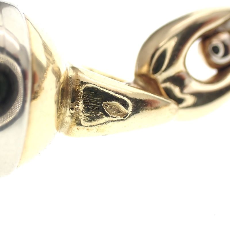 Image 3 of 18K Two-tone gold link necklace | 45 cm