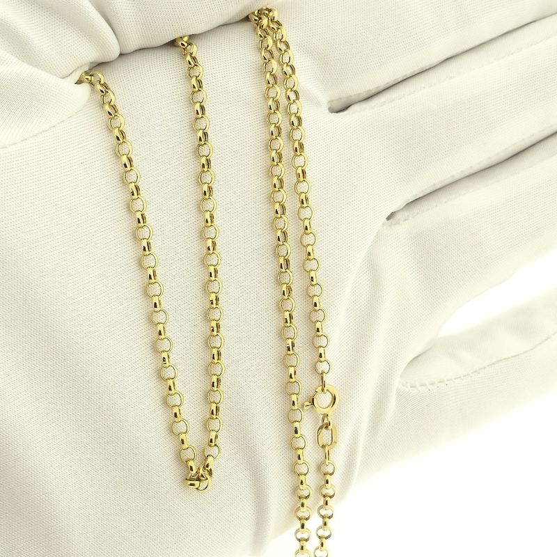 Image 9 of 18-karat gold chain link necklace | 46 cm