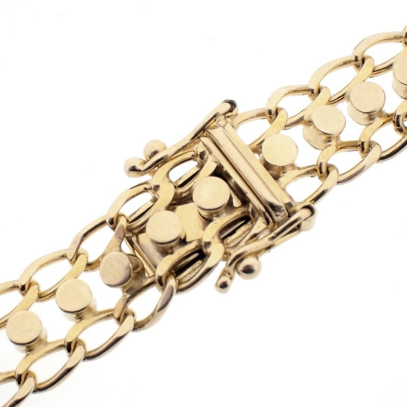 Image 10 of Vintage gold fantasy link bracelet