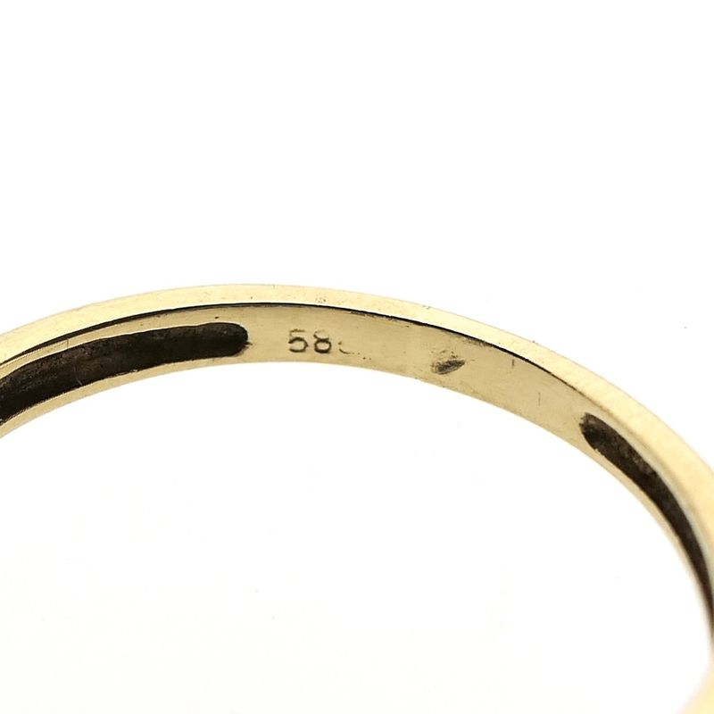 Image 8 of Gold solitaire ring with diamond 0.005 ct.