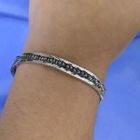 Image 14 of White gold link bracelet with sapphire