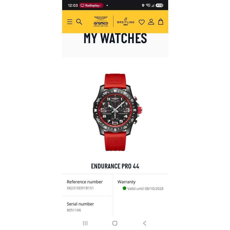 Image 10 of Breitling Endurance Pro 'Red' X82310; Men's Watch
