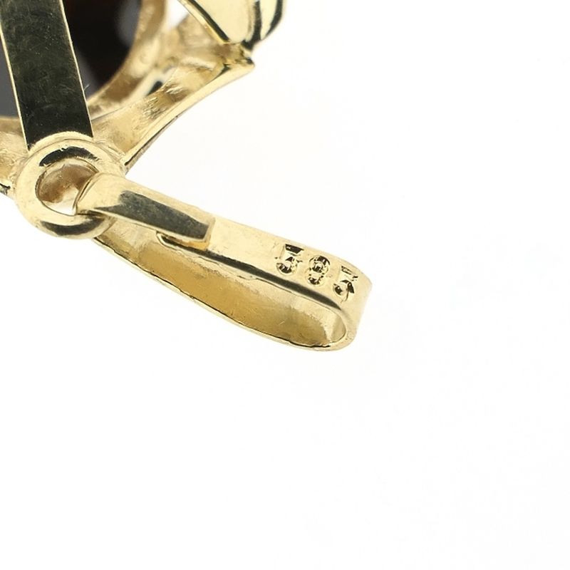 Image 5 of Vintage gold pendant with garnet