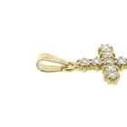 Image 5 of Gold cross pendant with zirconia