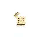 Image 1 of 18 carat gold pendant of a dice