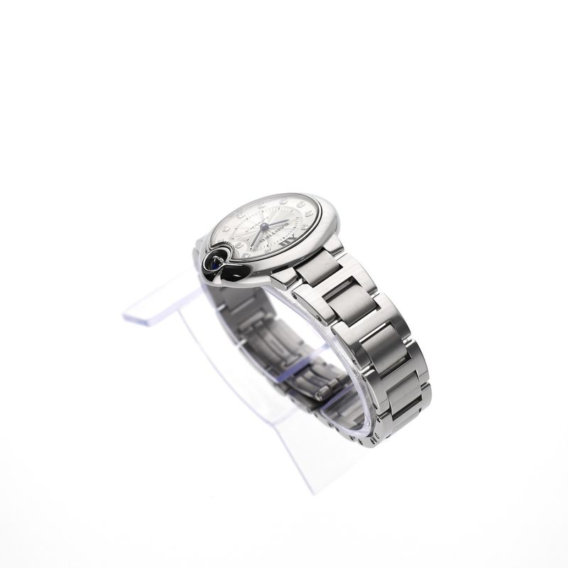 Image 12 of Cartier Ballon Bleu 33mm 3489 / W4BB0021; Automatic women's watch with diamonds