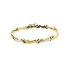 Image 1 of Two-tone gold fantasy link bracelet | 20.5 cm
