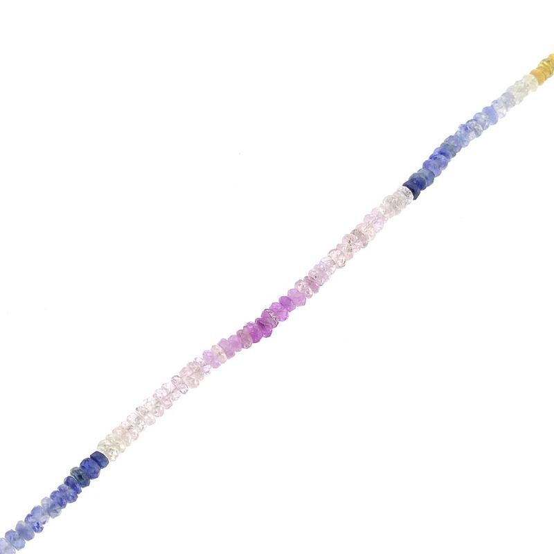 Image 6 of 9 carat multi-colored sapphire bead necklace
