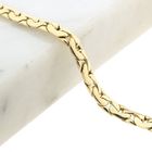 Image 3 of Gold flat anchor link bracelet | 20.5 cm