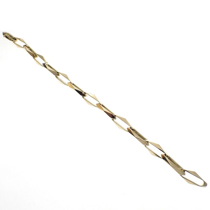 Image 5 of Solid gold closed forever bracelet | 21 cm