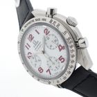 Image 3 of Omega Speedmaster Reduced; Chronograph watch with mother-of-pearl dial