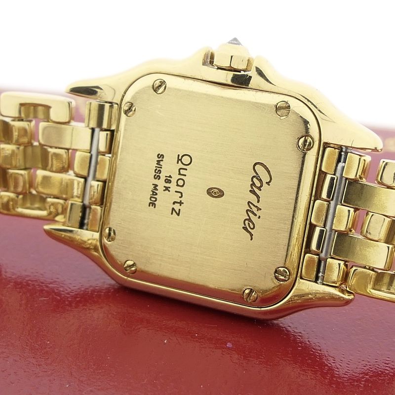 Image 12 of Cartier Panthère; 18k gold ladies' watch with diamonds