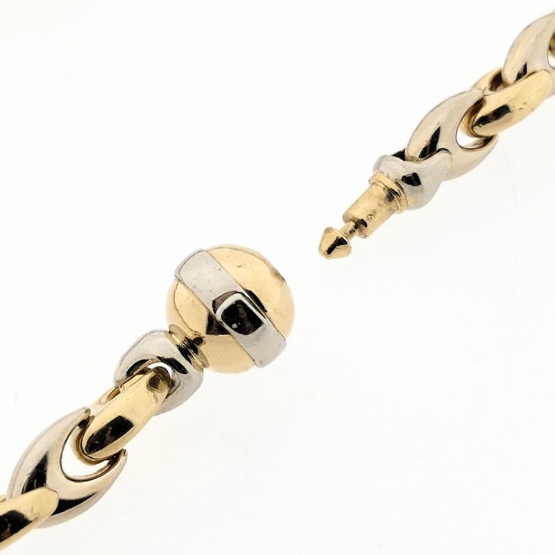 Image 8 of Bicolor Gold Link Necklace