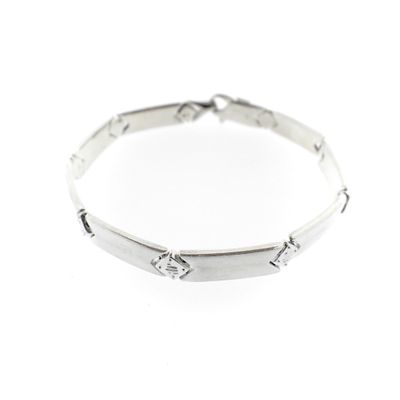 Image 1 of Silver matte link bracelet | 20 cm