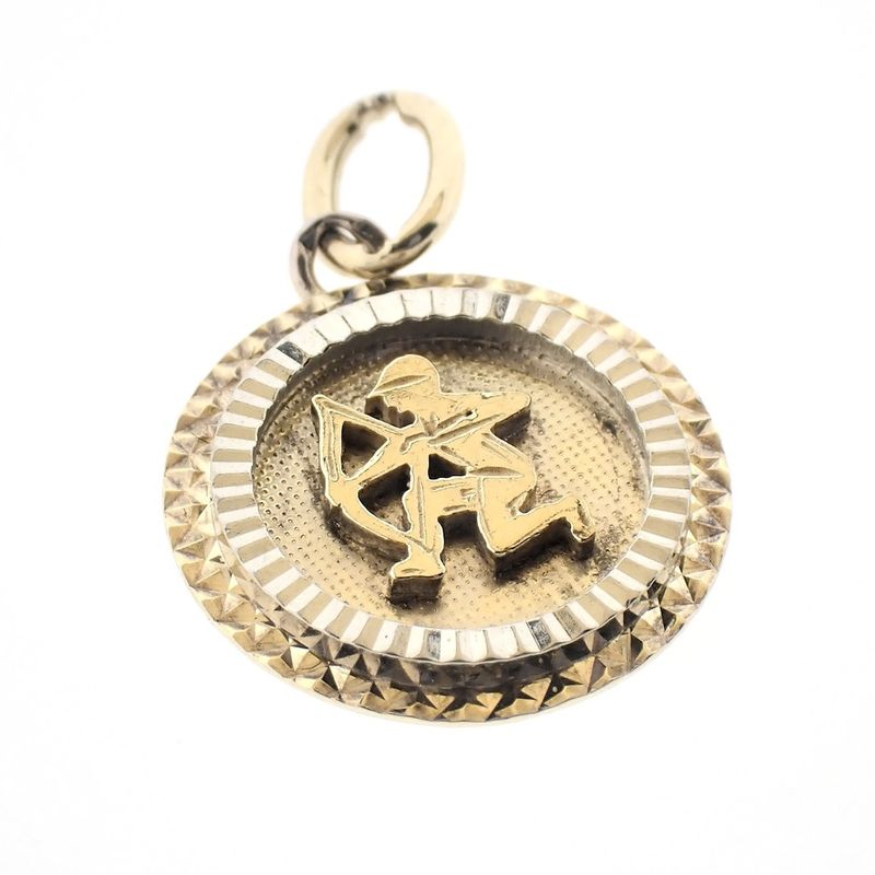 Image 3 of Bicolor pendant of the zodiac sign Sagittarius