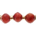 Image 5 of Vintage gold large brooch with carnelian