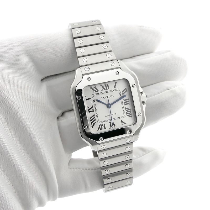 Image 9 of Cartier Santos 'Medium' 4075 WSSA0029; Automatic unisex watch