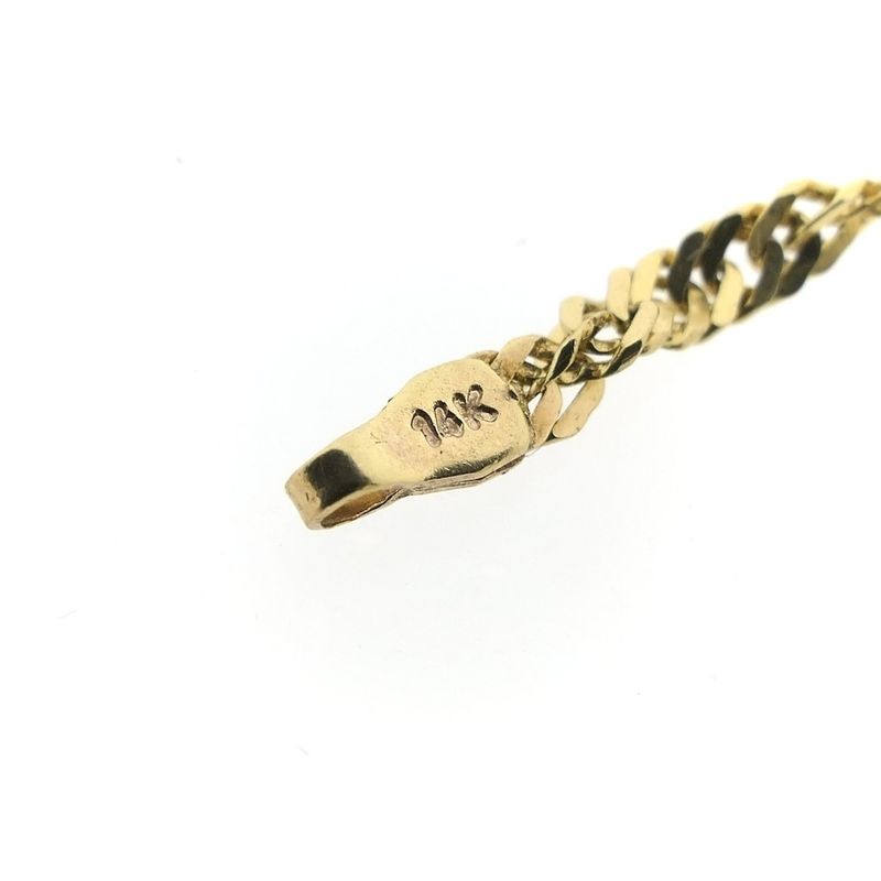 Image 4 of Gold twisted gourmet link chain