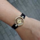 Image 12 of Chopard Happy Diamonds; Vintage 18k gold women's watch with diamonds