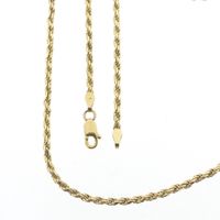 Gold twisted link chain
