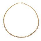 Image 4 of Gold gourmet link necklace | 41 cm