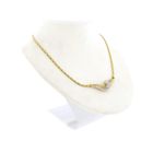 Image 6 of 18K Two-tone gold necklace with diamonds; 0.72 ct. | 42 cm