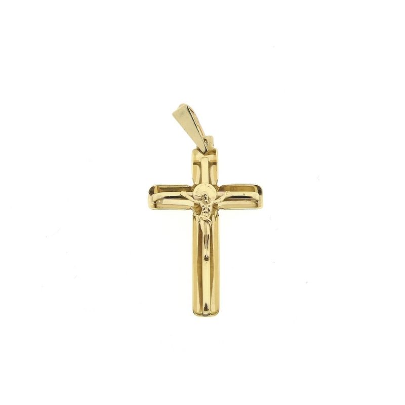 Image 1 of Gold pendant of a cross with corpus