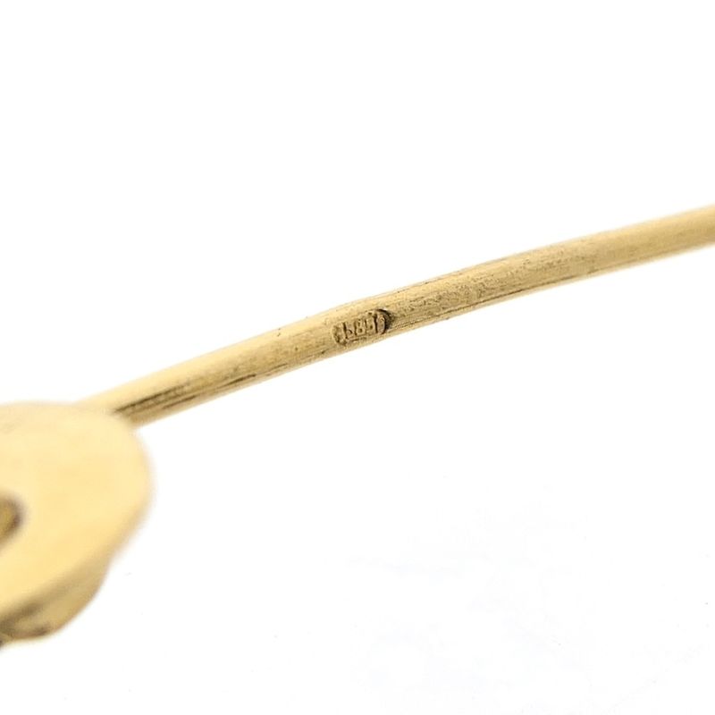 Image 10 of Gold letter brooch; letter E