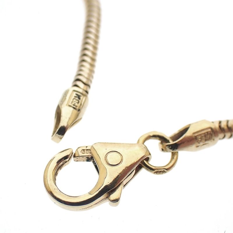 Image 5 of Gold snake link chain with ruby