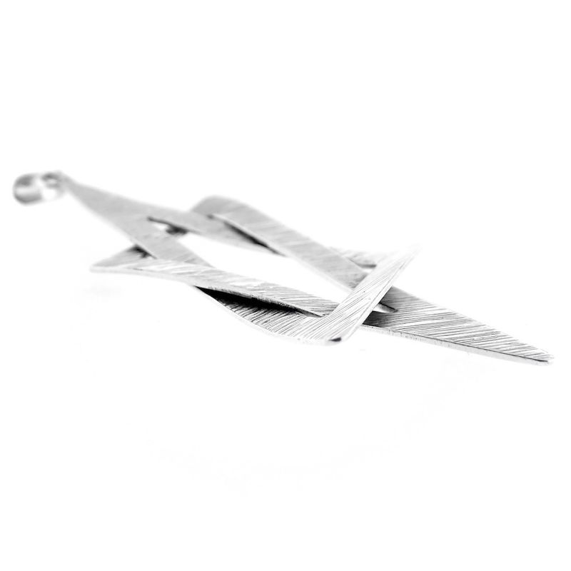 Image 9 of Silver abstract pendant | Star of David