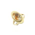 Image 1 of Gold ring with moss agate | Vintage