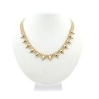 Image 1 of Gold gallery wire link necklace