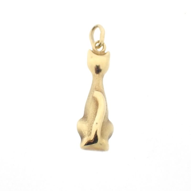 Image 5 of Gold pendant of a cat