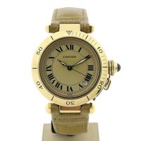 Cartier Pasha Automatic; 18k gold unisex watch